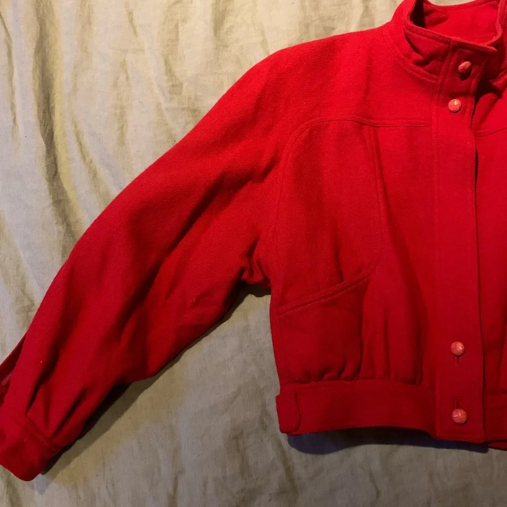 Vintage Guy Laroche red wool jacket S - Picture 5 of 5